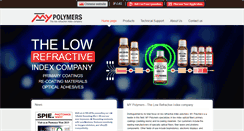 Desktop Screenshot of mypolymers.com