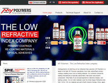 Tablet Screenshot of mypolymers.com